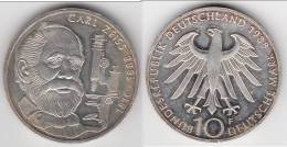 **** ALLEMAGNE - GERMANY - 10 MARK 1988 CARL ZEISS - SILVER - ARGENT **** EN ACHAT IMMEDIAT - Autres & Non Classés