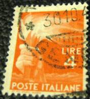 Italy 1945 Flaming Torch 4l - Used - Oblitérés