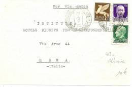 LBL9 - II GM - LETTRE AVION ALBANIE UFFICIO CONCENTRAMENTO  / ROMA 21/4/1942 - Albanien