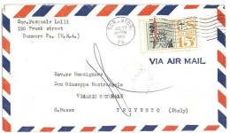 STATI UNITI - USA - POSTAL HISTORY  - AIR MAIL  POSTA AEREA  DA SCRANTON VERSO L´ITALIA - Postal History