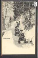 SPORTS D´HIVER - EN LUGE  - TB - Port