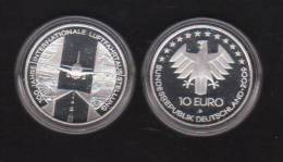 10 Euro Gedenkmünze,  2009 , " 100 Jahre Internationale Luftfahrtausstellung " , Silverproof, Polierte Platte (D) - Germany