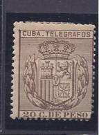 Cuba1896:Edifil Telegrafos 84mh* With Full,original Gum - Kuba (1874-1898)