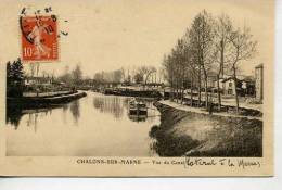 Chalons   Canal Avec Péniche - Châtillon-sur-Marne