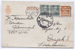 DENMARK - Randers, Postcards, 1937. - Postwaardestukken