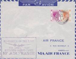 Reouverture De La Ligne Hon-Kong Saïgon Paris Par Air France Le 5 Avril 1947 - Ongebruikt