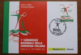 ITALY 2012 - OFFICIAL POSTCARD CONGRESSO CHIRURGHI ITALIANI 23 SETTEMBRE 2012 - Cartes-Maximum (CM)