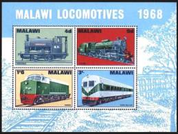 (020) Malawi  Railways Sheet / Bf / Bloc Locomotives / Chemins De Fer / Eisenbahn  ** / Mnh  Michel BL 11 - Malawi (1964-...)