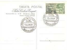 SPAIN. POSTMARK PHILATELIC EXHIBITION. TRADE FAIR. BARCELONA 1964 - Maschinenstempel (EMA)