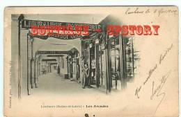 CHAPELLERIE  Grisot Et LIBRAIRIE PAPETERIE Girardot Vadot  à Louhan - Carte Voyagée 1902 - Dos Scané - Autres & Non Classés