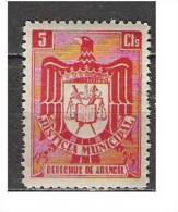 3313-FRANCO,FISCAL NUEVO JUSTICIA DERECHOS DE ARANCEL . 5  CENTIMOS  DE LUJO ,NUEVO ** SPAIN REVENUE - Revenue Stamps
