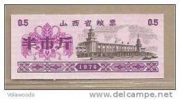 Cina - Banconota "Rice Coupon" Non Circolata Da 50 Kg. - 1976 - China