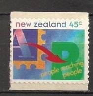Nouvelle Zélande 1994 N° 1308 ** Entraide Mutuelle, Autoadhésif, Timbre Sur Timbre, Télécommunication, Téléphone - Neufs