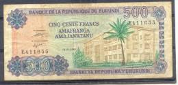 Burundi 500 Fr 1980 VF And Rare - Other - Africa