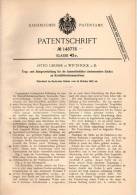 Original Patentschrift - O. Grosse In Wittstock A.D., 1902 , Ablegevorrichtung Für Kartoffelerntemaschinen !!! - Machines