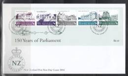 New Zealand 2004 150 Years Of Parliment S/S FDC - FDC