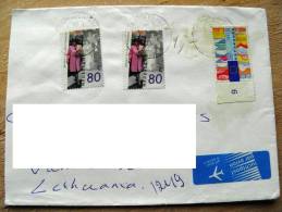 Cover Sent From Netherlands To Lithuania On 1992, Queen Beatrix, Europe Flag Eu - Cartas & Documentos