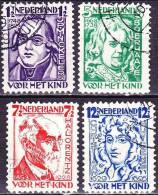 1928 Kinderzegels Complete Gestempelde Serie NVPH 220 / 223 - Used Stamps