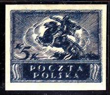 POLAND 1919 5K Double Print Fi 84A Dp Mint Hinged - Unused Stamps