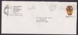 ## United States CENTENARY UNITED METHODIST CHURCH, MANKATO (Min.) 1977 Cover To MANKATO Pueblo Art Stamp - Briefe U. Dokumente