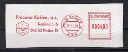 A1 Slovakia 1997. Machine Stamp ATM Label Cut Fragment ,apple,pomme - Lettres & Documents