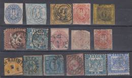 Germany States Prussia,Baden,Bayern,Sachsen Damaged Stamps USED. - Collections