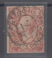 Germany State Saxony 5Ngr Mi#12 1856 USED - Saxe