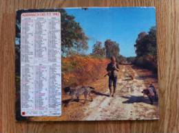 Calendrier Grand Format 1982 Oberthur TRES JOLIES PHOTOS D'AUTOMNE - Groot Formaat: 1981-90