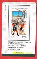 Italia  Tessera  Filatelica €. 0,60 -20.2.11-  "storico Carnevale D´Ivrea" - Philatelic Cards