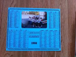 CALENDRIER AVG CYCLISME UNE SEULE FACE AVEC PHOTO 1992 - Big : 1991-00