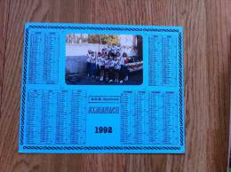 CALENDRIER AVG CYCLISME UNE SEULE FACE AVEC PHOTO 1992 - Groot Formaat: 1991-00