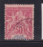 GOLFE DU BÉNIN N°30 50C ROSE GROUPE ALLÉGORIQUE OBL - Altri & Non Classificati