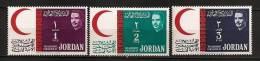 Jordanie Jordan 1964 N° 396 / 8 Iso ** Croissant-Rouge, Roi, Hussein - Jordanie