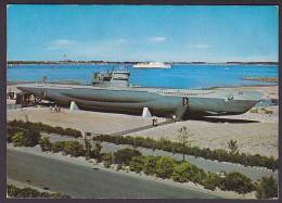 ## Germany PPC Ostseebad Laboe Submarine Unterseebot U-995 Technisches Museum NYKØBING FL. 1977 BRØNSHØJ Denmar(2 Scans) - Submarinos