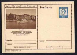 WIESBADEN - SCHLOSS - ALLEMAGNE - RFA - BRD / 1963 ENTIER POSTAL ILLUSTRE # 21/152 (ref E89) - Cartoline - Nuovi