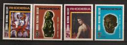 Rhodesie Rhodesia 1967 N° 154 / 7 ** Art, Galerie Nationale, Sculpture, Joram Mariga, Auguste Rodin, Crippa, Tosini - Rhodesië (1964-1980)