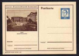 KASSEL - SCHLOSS - ALLEMAGNE - RFA - BRD / 1963 ENTIER POSTAL ILLUSTRE # 22/162 (ref E99) - Postkaarten - Ongebruikt