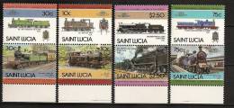 Sainte Lucie Lucia 1985 N° 763 / 70 ** Locomotives, Trains, Chemin De Fer, Class, Grosse Bertha, Dunalastair - St.Lucia (1979-...)