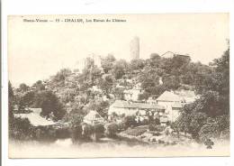 87 -  CHALUS  -  Les Ruines Du Château (carte Précurseur) - Et - La Tour Du Fort... - Lot De 2 Cartes - Chalus