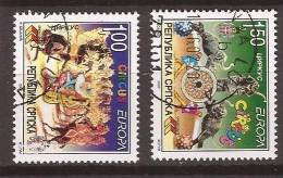 2002X  241-42A   BOSNIA ERZEGOVINA REPUBLIKA SRPSKA  EUROPA CEPT 2002 CIRCO  CIRCUS   USED - 2002