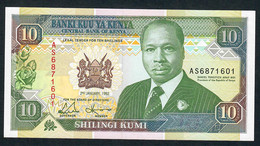 KENYA  P24d 10  SHILLINGS  1992  #AS   UNC. - Kenya