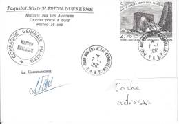 8860  MARION DUFRESNE - KERGUELEN - Covers & Documents