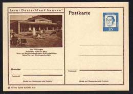 BAD WILDUNGEN - ALLEMAGNE - RFA - BRD / 1963 ENTIER POSTAL ILLUSTRE # 23/166 (ref E103) - Cartes Postales - Neuves