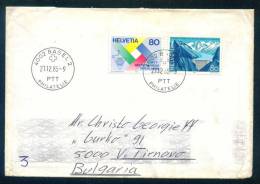 114335  Cover Lettre Brief  1985 - DAM , TALSPERRE , IPTT EMBLEM - Switzerland Suisse Schweiz - Covers & Documents