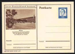 BOCHUM - BAHNHOF - GARE-  ALLEMAGNE - RFA - BRD / 1963 ENTIER POSTAL ILLUSTRE # 28/208 (ref E121) - Postkarten - Ungebraucht