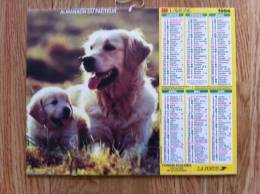 Calendrier Grand Format  1994 Lavigne  Golden Retriever Husky - Groot Formaat: 1991-00