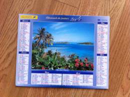 Calendrier Grand Format 2004 BORA BORA POLYNESIE BASSE TERRE GUADELOUPE TRES BON ETAT - Groot Formaat: 2001-...