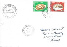 8873  MARION DUFRESNE - DJIBOUTI - COQUILLAGES - Lettres & Documents