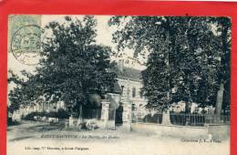 SAINT SAUVEUR 1906 LA MAIRIE LES ECOLES CARTE PRECURSEUR EN BON ETAT - Saint Sauveur En Puisaye