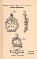 Original Patentschrift - P. Jokiel In Velten I.M., 1901 , Uhr Mit Zählwerk !!! - Other & Unclassified